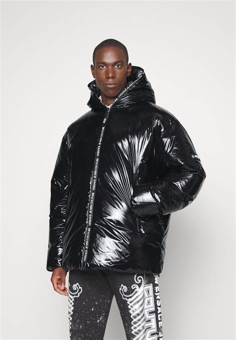 versace jeans couture daunenmantel nero|Versace Jeans coats.